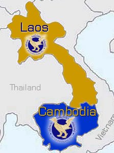 Mapa Laos e Camboja | IKMR