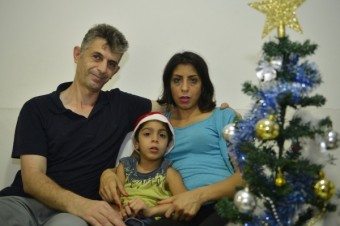 Pai, mãe e filha sírios refugiados | IKMR