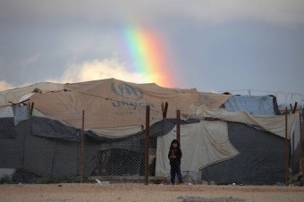 Uma criança síria refugiada no campo de Zaatari, em Jordânia. / MOHAMMAD HANNON (AP)
