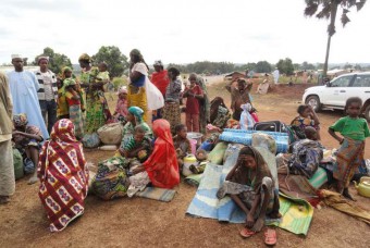 Refugiados centro-africanos a caminho de Camarões. Foto: ACNUR / M. Poletto 