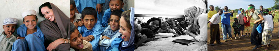 Jolie has become a way to love, a way to join forces and, together, face and transform the reality of these children.