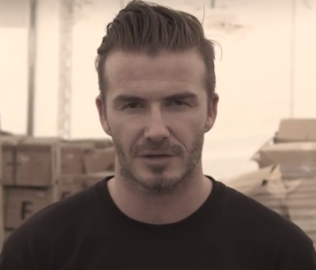 Embaixador do Unicef, Beckham grava mensagem de apoio a crianças sírias