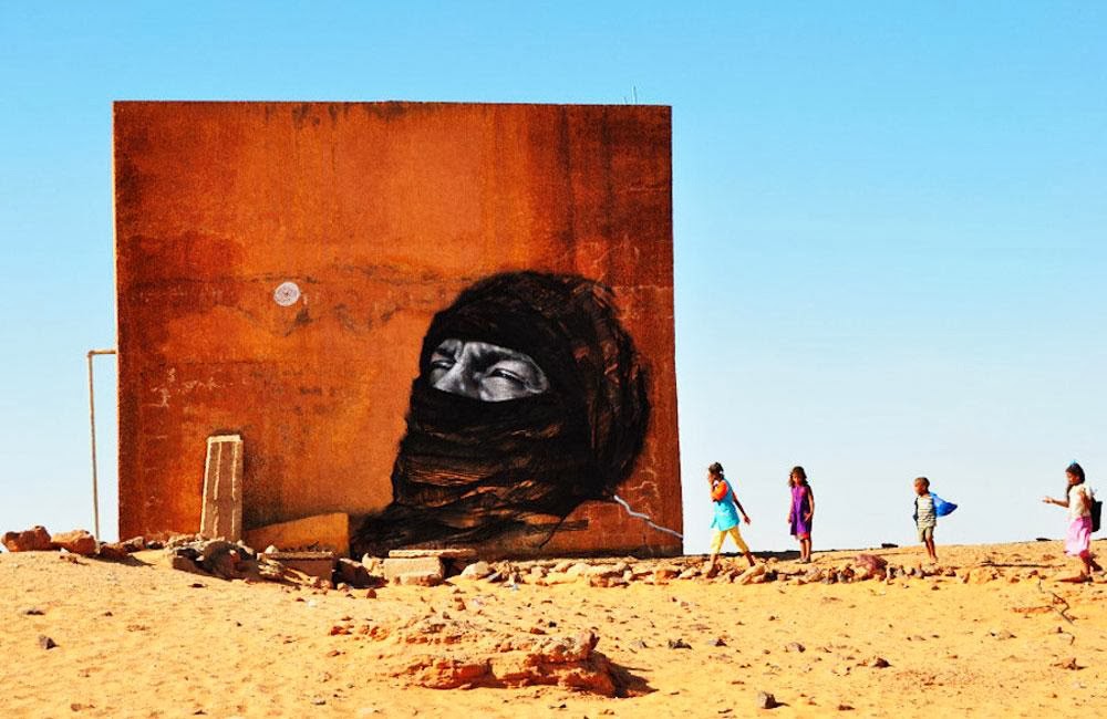 Artistas transformam o ambiente sombrio dos campos de refugiados saharauis