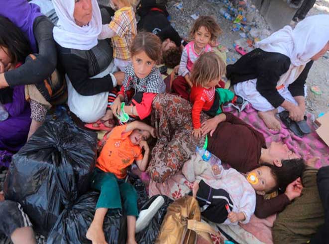 Crianças refugiadas bebem sangue dos pais para sobreviver no Iraque